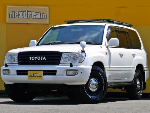 ランクル100　パールホワイト　TOYOTA　クラシック　ARB4x4